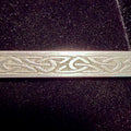 Celtic Knot 6mm x 1.5mm 925 Engraved Sterling Silver Rectangle Stock