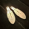 925 Sterling Silver Engraved Feather