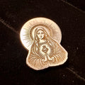 Sterling Silver Sacred Heart Mary