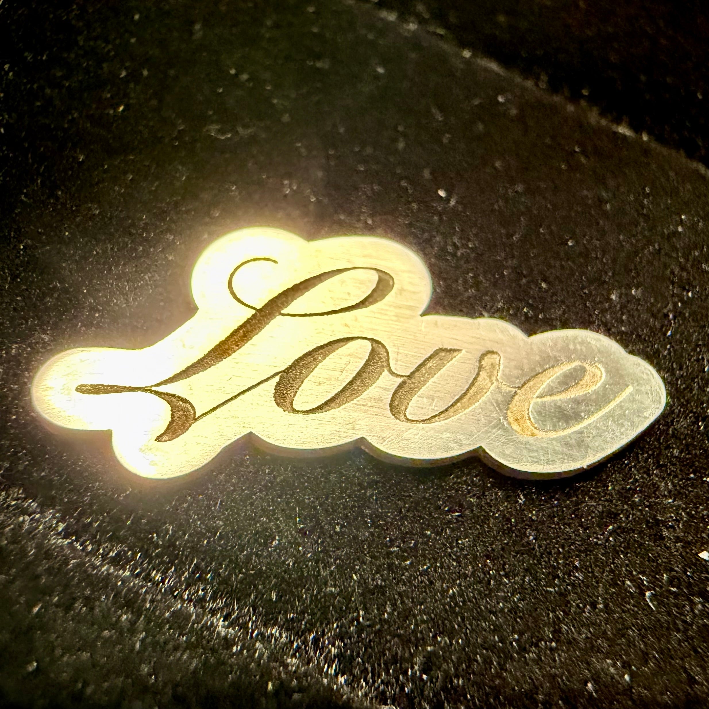 925 Sterling Silver Love Script